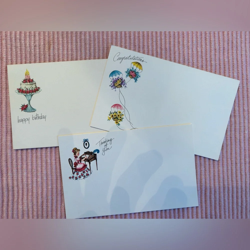 Vintage Post A Note Themed Postcard Set